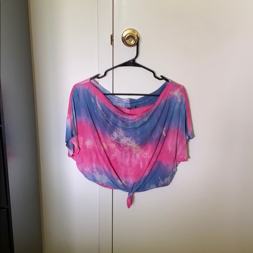Tie dye belly shirt
